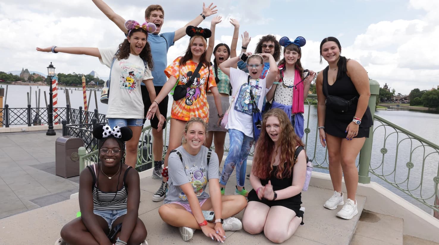 Young students exploring at Disney Imagination Campus