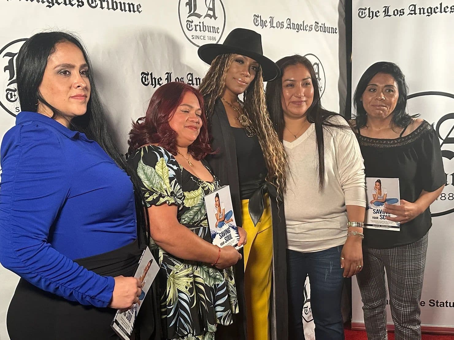 Rhona Bennett with women supported by Day of Hope